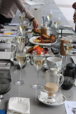 Table filled with Prosecco