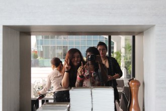 Image of us fooling around.